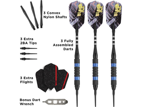 Image of Viper Black Ice Blue Soft Tip Darts - HomeFitPlay