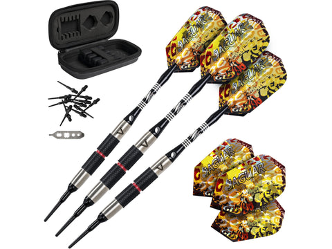Image of Viper Jaguar 80% Tungsten Soft Tip Darts Silver Barrel 18 Grams - HomeFitPlay