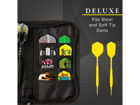 Casemaster Deluxe Black Nylon Dart Case 