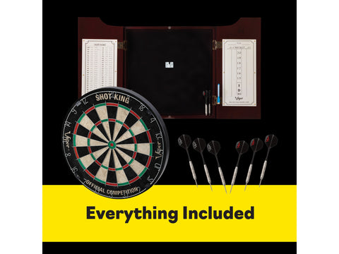Image of Viper Hudson All-In-One Dart Center Mahogany - HomeFitPlay