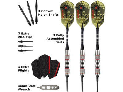 Viper Ranger 80% Tungsten Soft Tip Darts Red Rings 18 Grams - HomeFitPlay