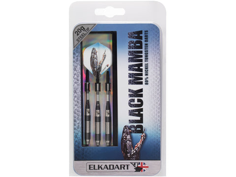 Image of Elkadart Black Mamba 80% Tungsten Steel Tip Darts - HomeFitPlay