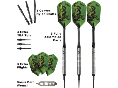 Viper Sidewinder 80% Tungsten Soft Tip Darts Shark Fin Barrel 18 Grams - HomeFitPlay