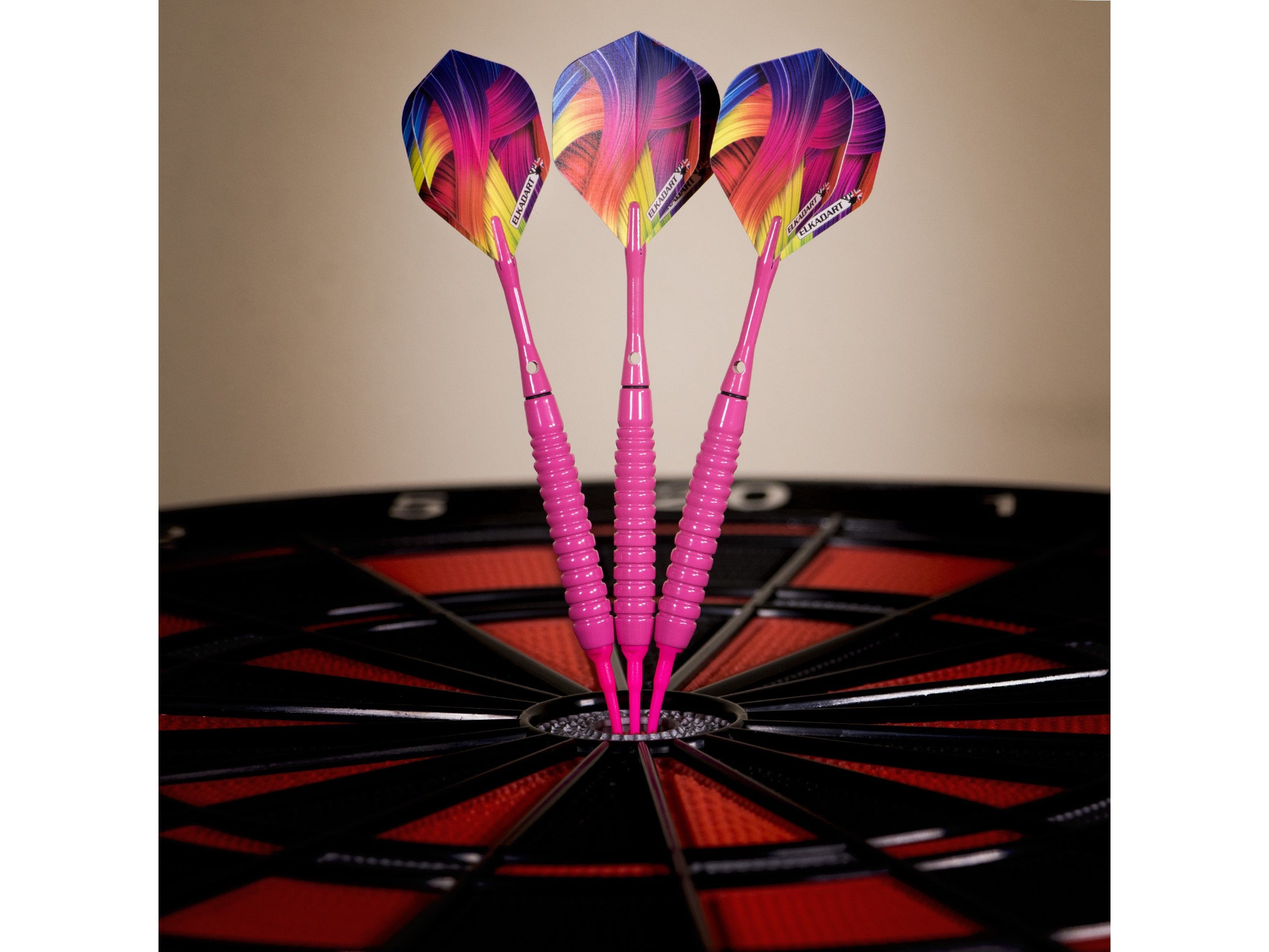 Elkadart Neon Pink Soft Tip Darts 18 Grams - HomeFitPlay