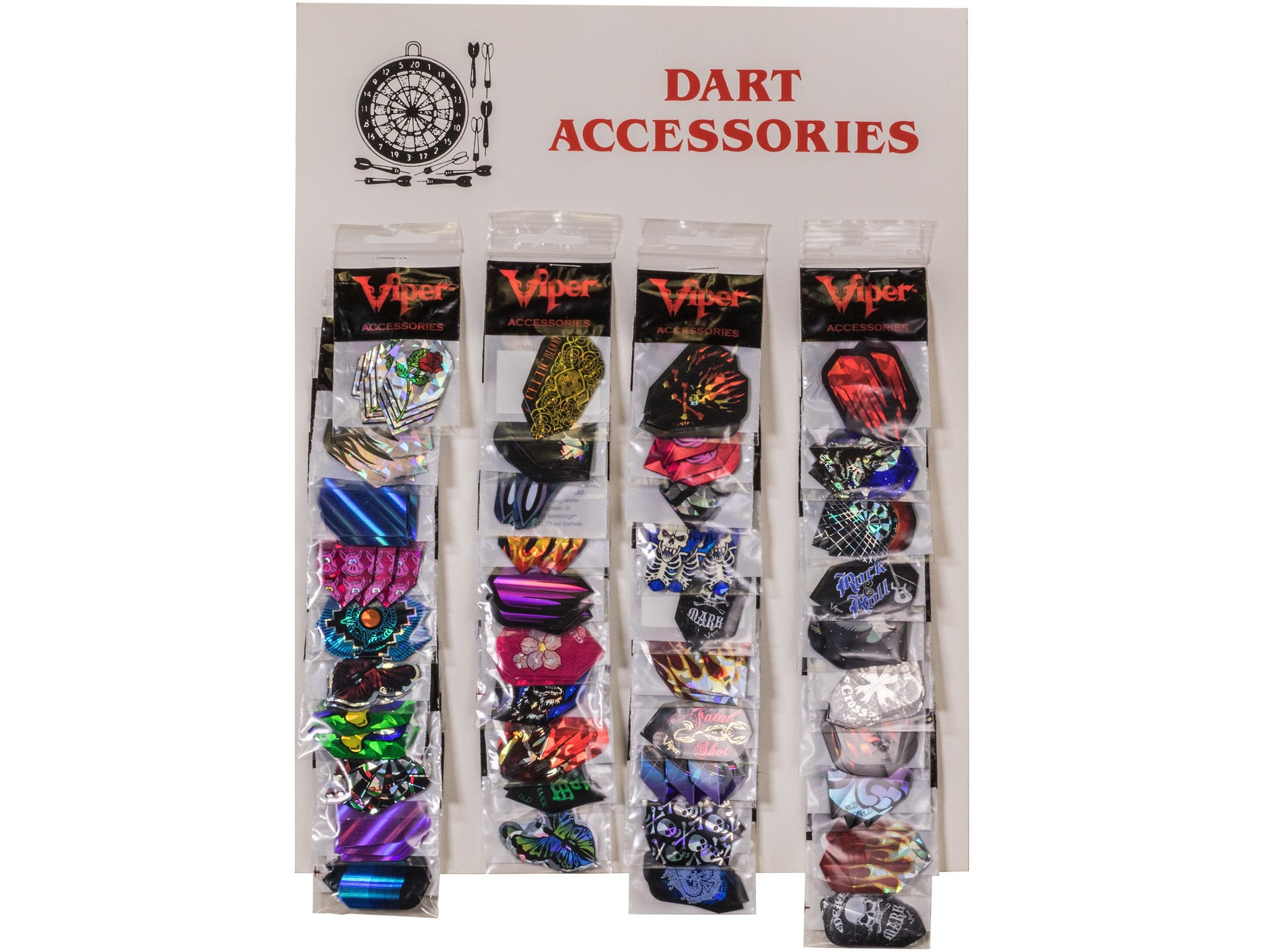 Viper Accessory Card with 40 V-Lux Glitter Flights - HomeFitPlay