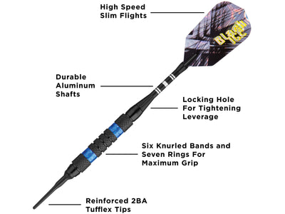 Viper Black Ice Blue Soft Tip Darts - HomeFitPlay