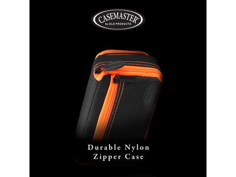 Image of Casemaster Plazma Plus Dart Case Black with Orange Zipper and Phone Pocket - HomeFitPlay