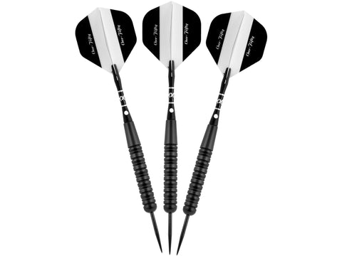 Image of Elkadart Black 150 Jet Black Steel Tip Darts - HomeFitPlay