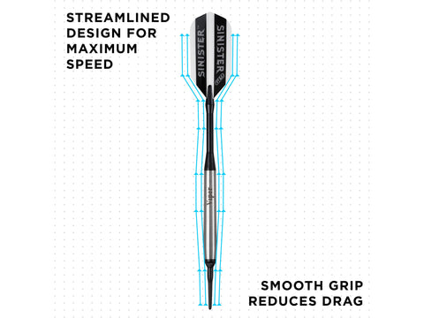Image of Viper Sinister 95% Tungsten Soft Tip Darts Smooth Barrel 16 Grams - HomeFitPlay