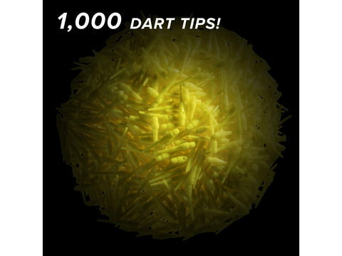 Image of Viper Tufflex Tips III 2BA 1000Ct Soft Dart Tips Yellow - HomeFitPlay