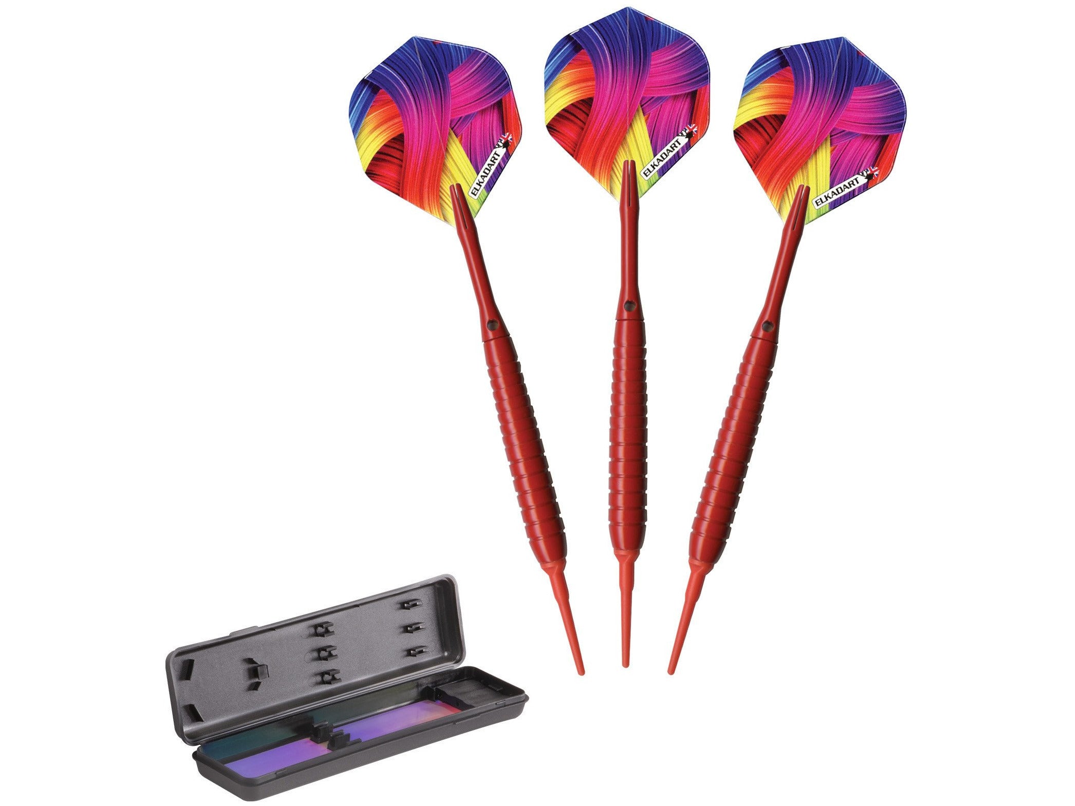 Elkadart Neon Red Soft Tip Darts 18 Grams - HomeFitPlay