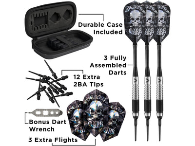Viper Desperado 80% Tungsten Death Mark Soft Tip Darts 1 Knurled Ring 18 Grams - HomeFitPlay