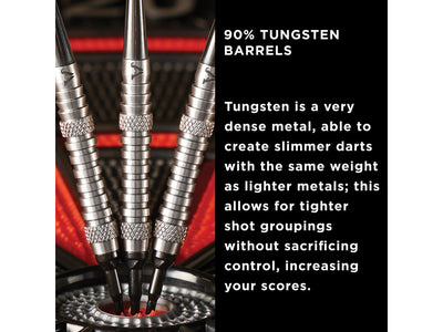 Viper V-Factor 90% Tungsten Soft Tip Darts Grooved Barrel 18 Grams - HomeFitPlay