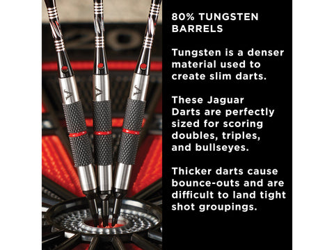 Image of Viper Jaguar 80% Tungsten Soft Tip Darts Silver Barrel 18 Grams - HomeFitPlay