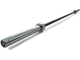 Olympic-Style Bar Black Zinc w/Chrome - HomeFitPlay