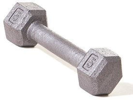 Hex Dumbbell w/ Straight Handle 5 lb - HomeFitPlay