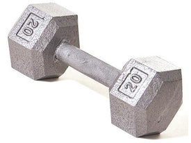 Hex Dumbbell w/ Straight Handle 20 lb - HomeFitPlay