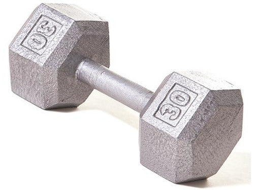 Hex Dumbbell w/ Straight Handle 30 lb - HomeFitPlay
