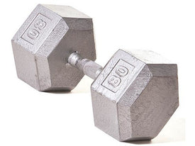 Hex Dumbbell w/ Straight Handle 80 lb - HomeFitPlay