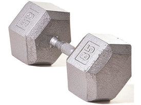 Hex Dumbbell w/ Straight Handle 85 lb - HomeFitPlay