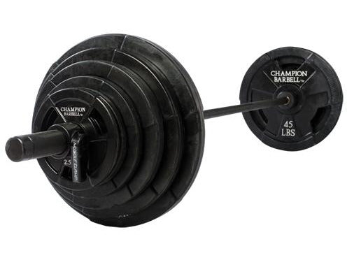 300 lb. Olympic Rubber Coated Grip Plate Set - HomeFitPlay