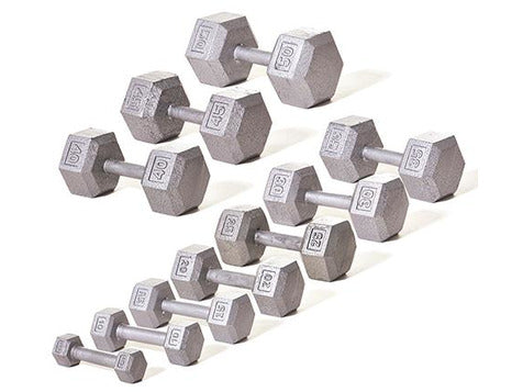 Hex Dumbbell Set (5-50 lb.) - HomeFitPlay