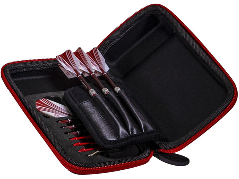 Image of Casemaster Sport Dart Case With Red Zipper - HomeFitPlay