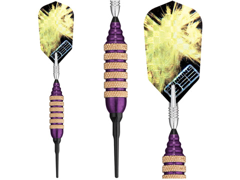 Image of Viper Spinning Bee Purple Soft Tip Darts 16 Grams - HomeFitPlay