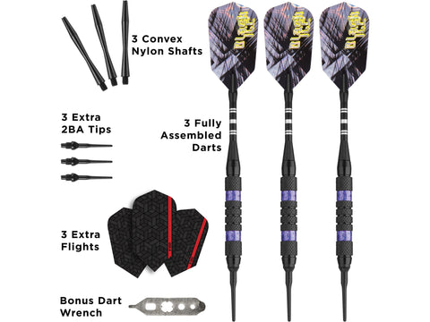 Image of Viper Black Ice Purple Soft Tip Darts - HomeFitPlay