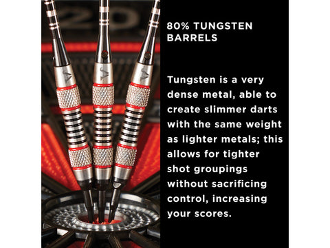 Image of Viper Ranger 80% Tungsten Soft Tip Darts Red Rings 18 Grams - HomeFitPlay