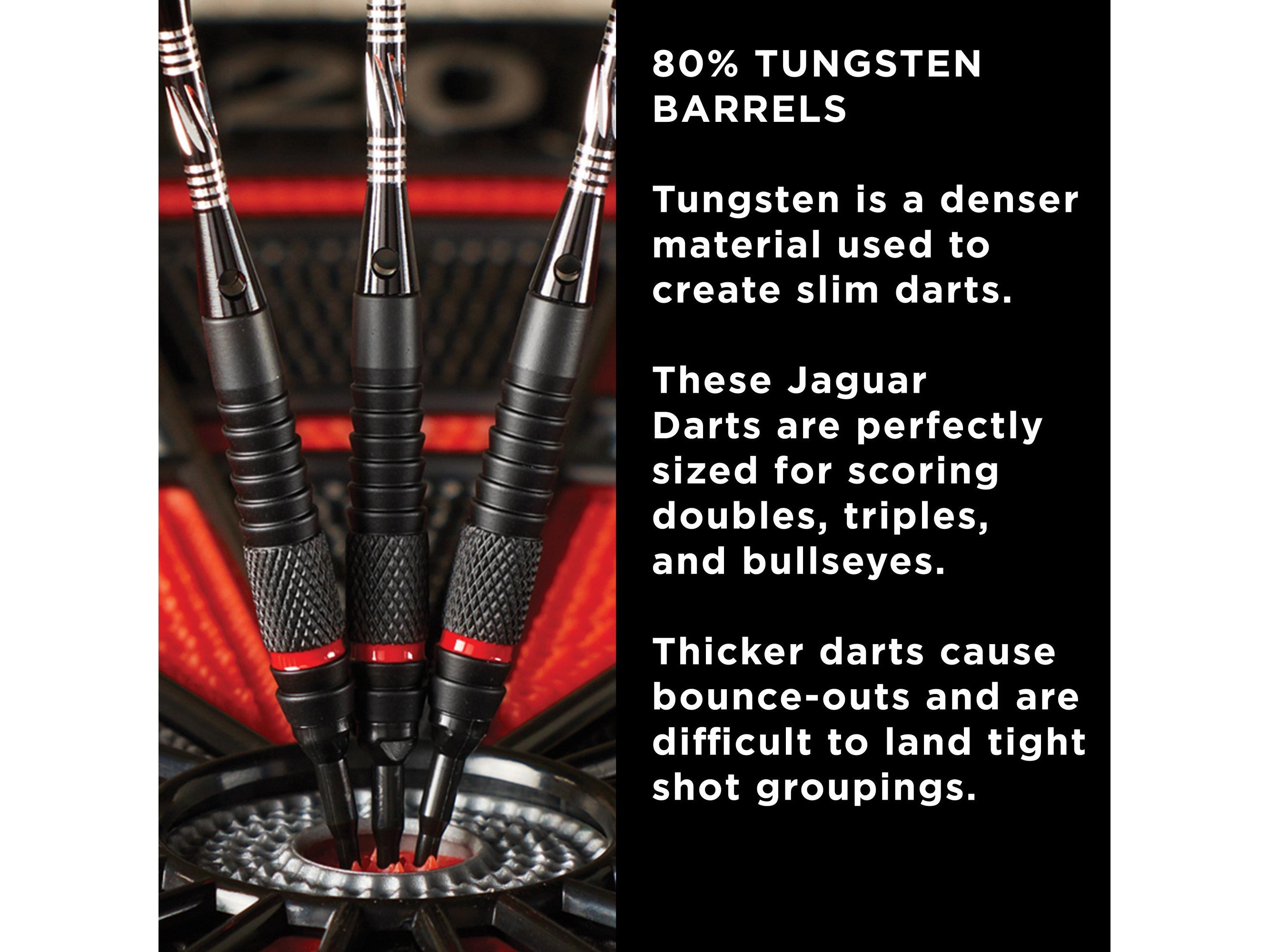 Viper Jaguar 80% Tungsten Soft Tip Darts 1 Small Knurled Ring 18 Grams - HomeFitPlay
