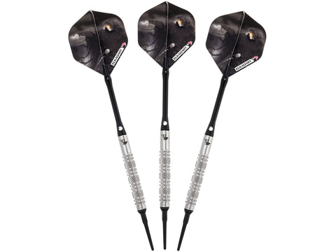 Image of Elkadart Wizard 80% Tungsten Soft Tip Darts Knurled and Ringed Barrel - HomeFitPlay