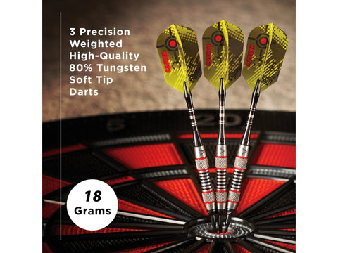 Image of Viper Ranger 80% Tungsten Soft Tip Darts Red Rings 18 Grams - HomeFitPlay