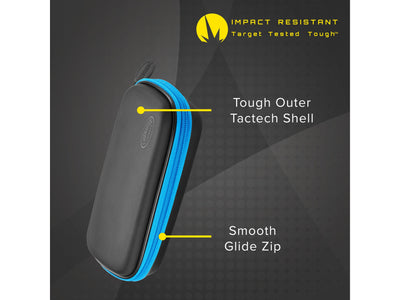 Casemaster Warden Dart Case with Blue Zipper - HomeFitPlay