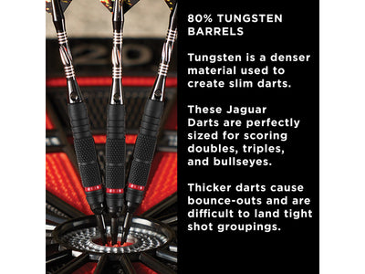 Viper Jaguar 80% Tungsten Soft Tip Darts 2 Knurled Rings 18 Grams - HomeFitPlay