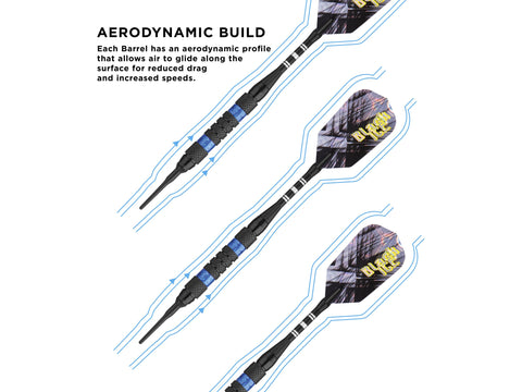 Image of Viper Black Ice Blue Soft Tip Darts - HomeFitPlay