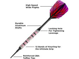 Viper Wings 80% Tungsten Soft Tip Darts 16 Grams 
