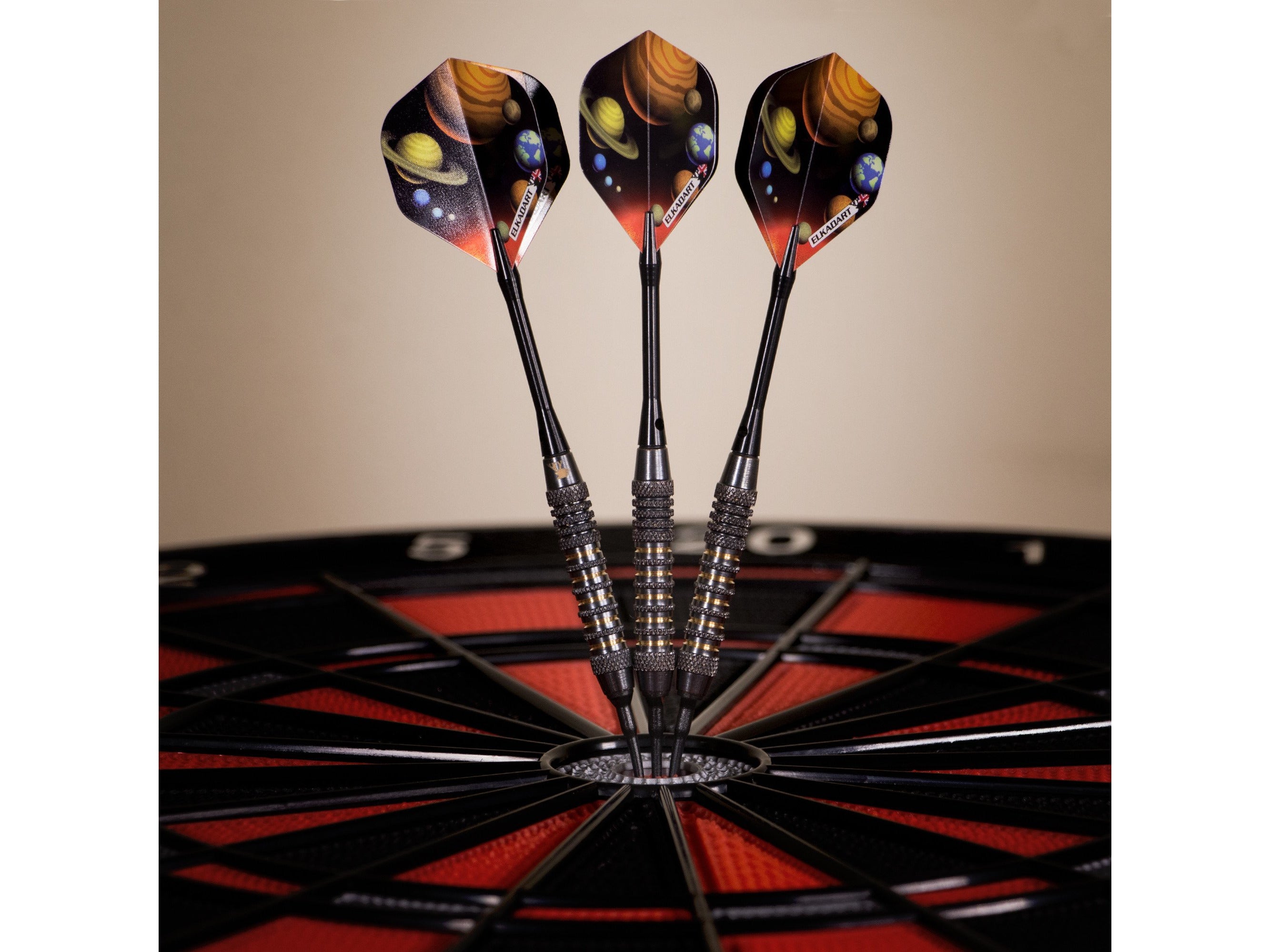 Elkadart Orbital Soft Tip Darts Knurl Ringed Barrel - HomeFitPlay