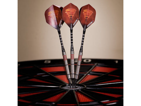 Image of Elkadart Tornado 90% Tungsten Soft Tip Dart Set 4 Red and 2 Black Rings - HomeFitPlay