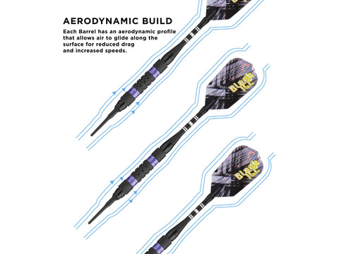 Image of Viper Black Ice Purple Soft Tip Darts - HomeFitPlay