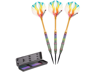 Elkadart Rainbow 90% Tungsten Steel Tip Darts Multi Color Titanium Coating - HomeFitPlay