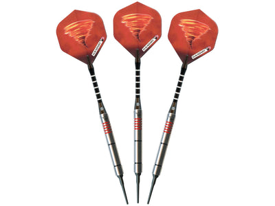 Elkadart Tornado 90% Tungsten Soft Tip Dart Set 4 Red and 2 Black Rings - HomeFitPlay