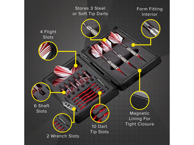 Casemaster Sinister Magnetic Dart Case - HomeFitPlay