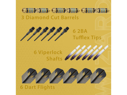 Image of Viper Wizard Blue/Black Soft Tip Darts 18 Grams - HomeFitPlay