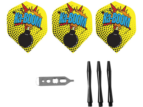 Image of Viper Comix Steel Tip Darts Black 22 Grams - HomeFitPlay