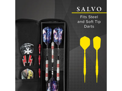 Casemaster Salvo Black Nylon Dart Case - HomeFitPlay