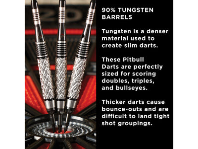 Viper Pitbull 90% Tungsten Soft Tip Darts Diamond Cut Barrel 18 Grams - HomeFitPlay