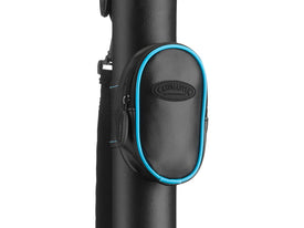 Casemaster Q-Vault Supreme Black with Blue Trim Cue Case 